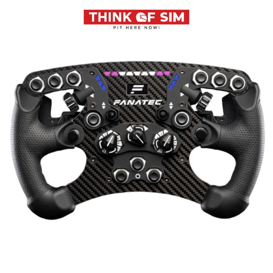 Fanatec Clubsport Steering Wheel Formula V2.5 (White Buttons) Complete Qr2 Racing Equipment