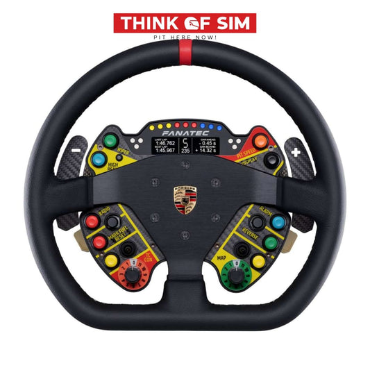 Fanatec Podium Steering Wheel Porsche 911 Gt3 R Leather Complete Racing Equipment