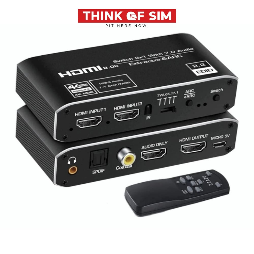 Hdmi Extractor 7.1 Atmos Earc Audio Splitter Gaming Tech