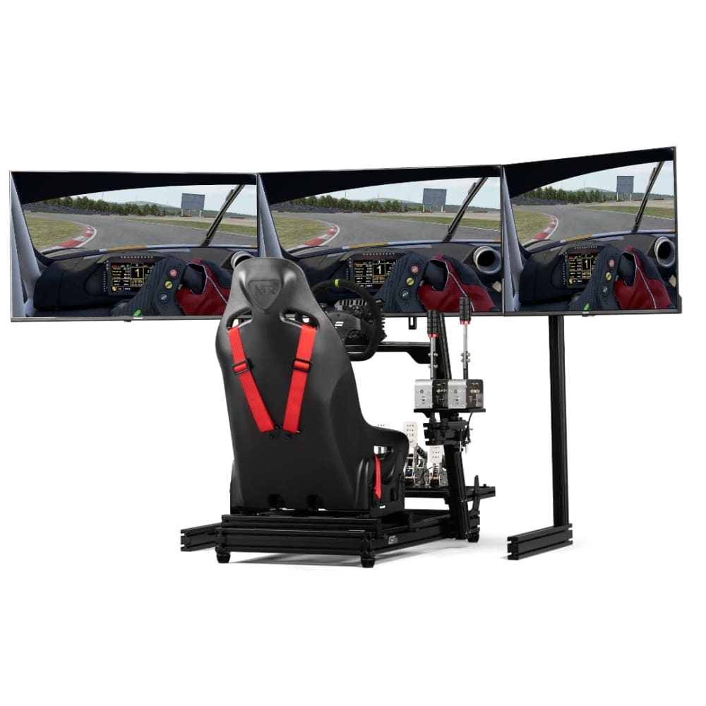 Next Level Racing Elite Free Standing Triple Monitor Add-On (Black) Cockpit