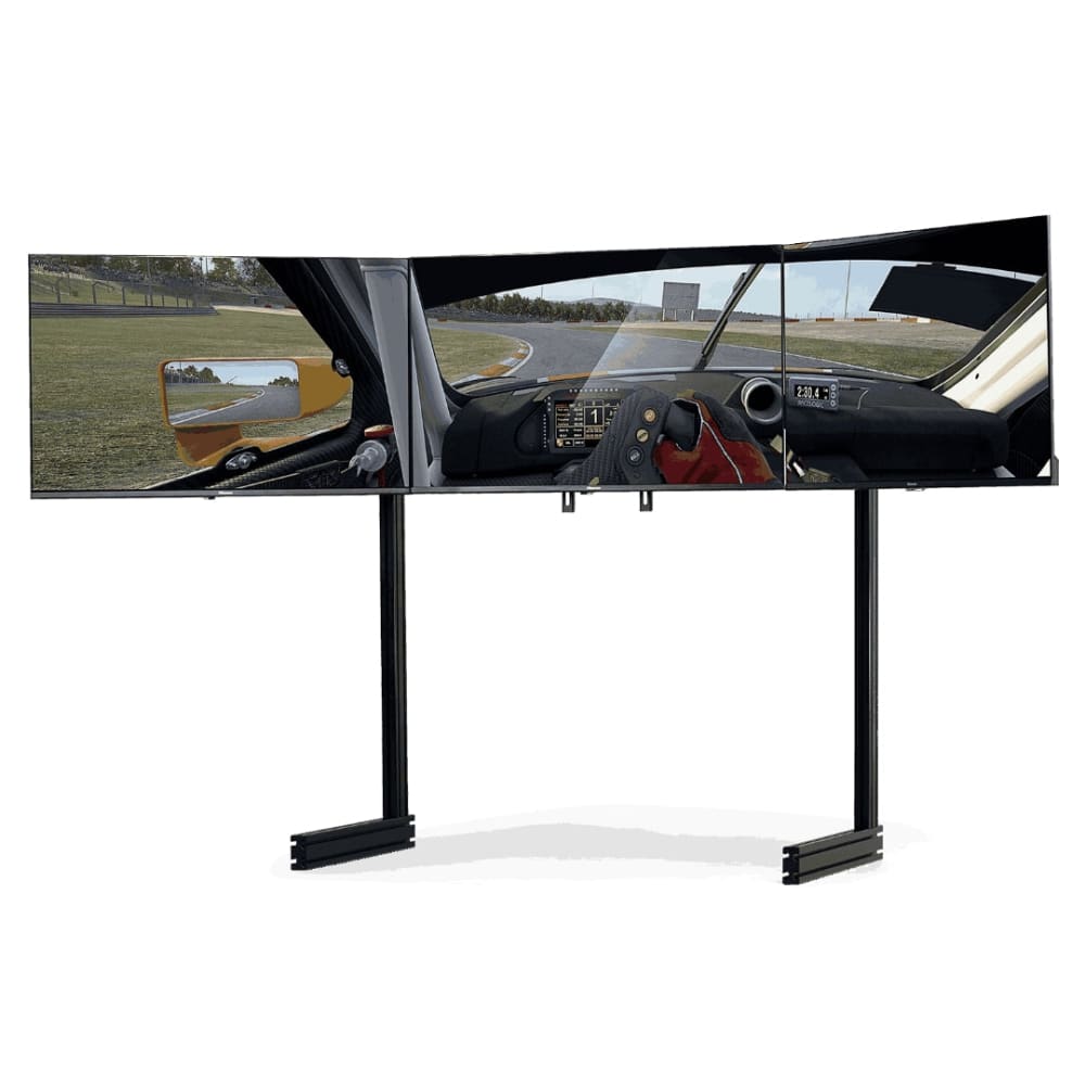 Next Level Racing Elite Free Standing Triple Monitor Stand (Black) Cockpit