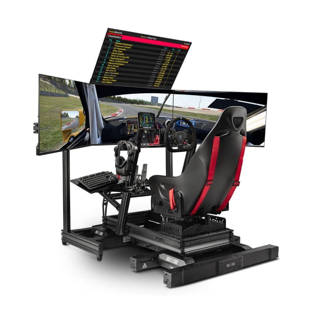 Next Level Racing Elite Freestanding Quad Monitor Stand Carbon Grey Cockpit