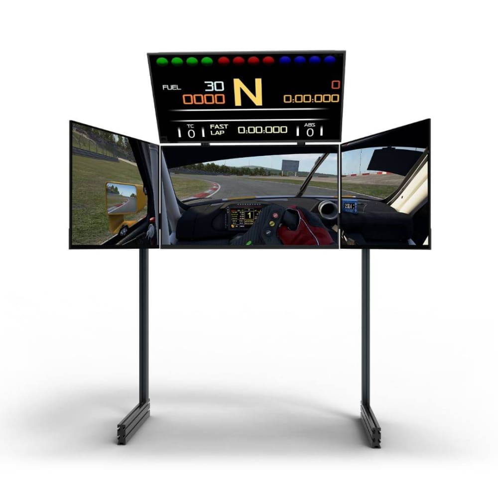 Next Level Racing Elite Freestanding Quad Monitor Stand Carbon Grey Cockpit