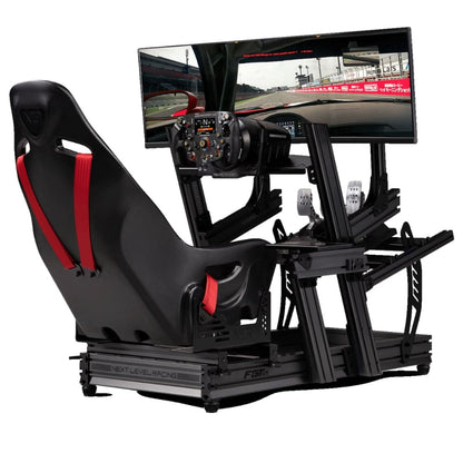 Next Level Racing F-Gt Elite Direct Mount Single Monitor Stand Carbon Grey Cockpit