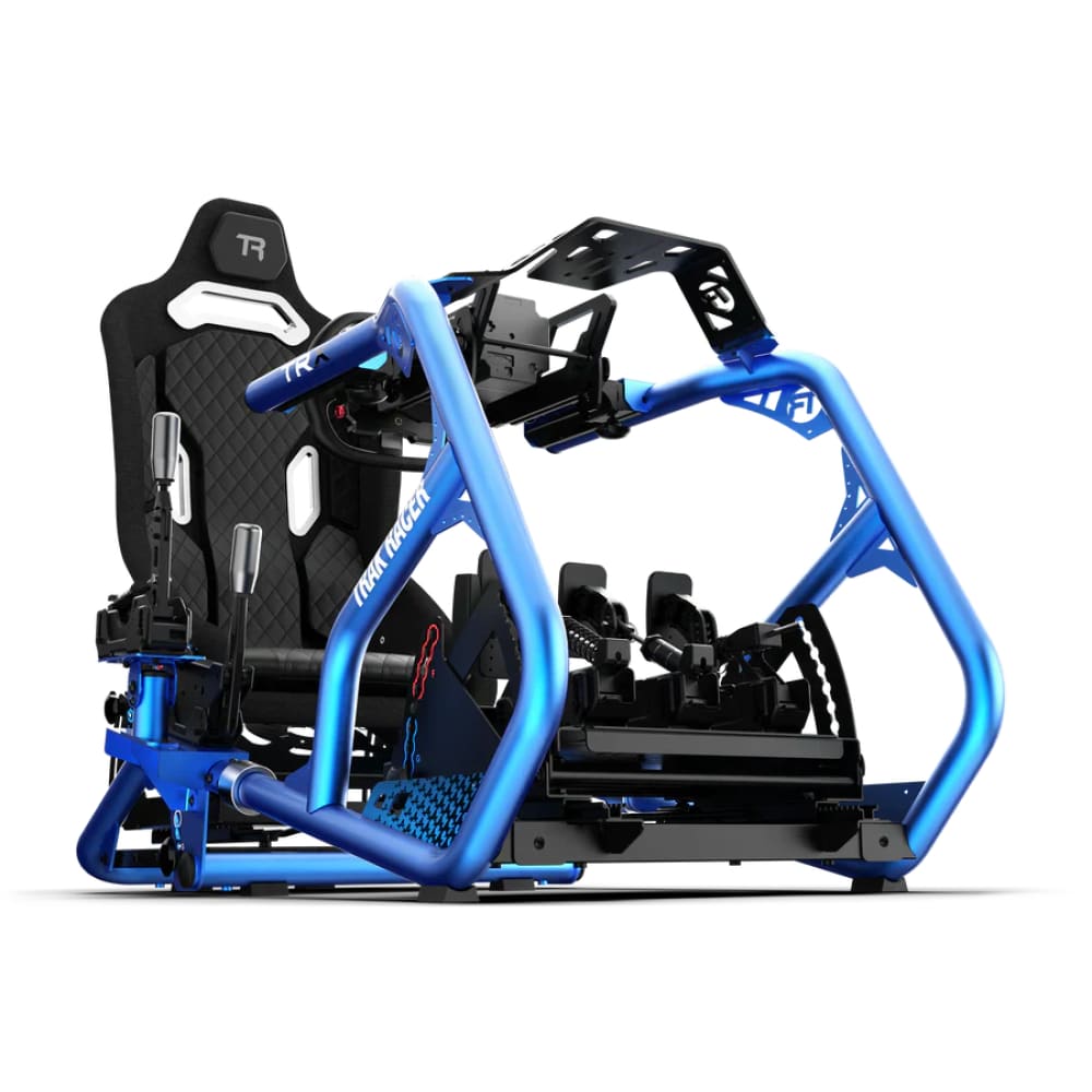 Trak Racer Alpine Racing Trx Simulator Cockpit (Alpine Blue) - Front & Side Mount Edition