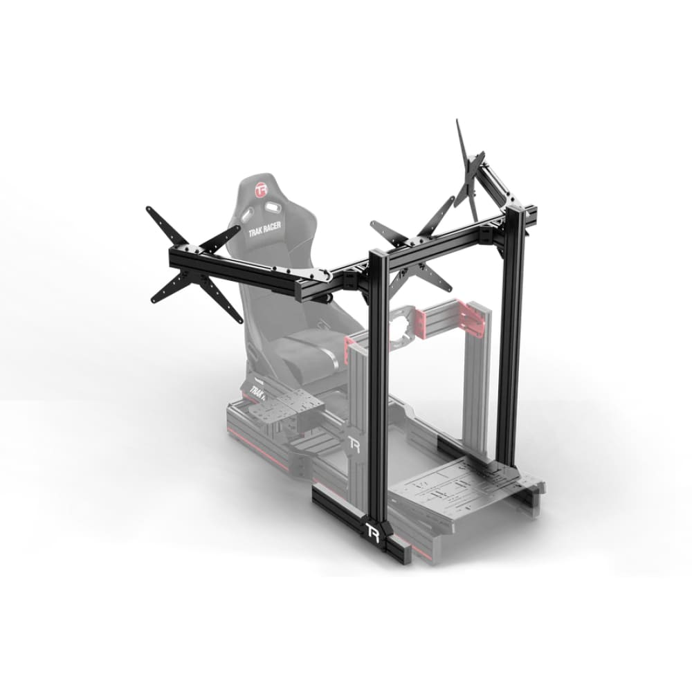 Trak Racer Aluminium Floor Standing Triple Monitor Stand with VESA Mount (1200mm support) Racing Cockpit