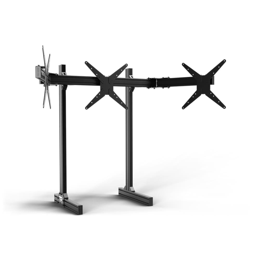 Trak Racer Aluminium Floor Standing Triple Monitor Stand with VESA Mount (1200mm support) Racing Cockpit