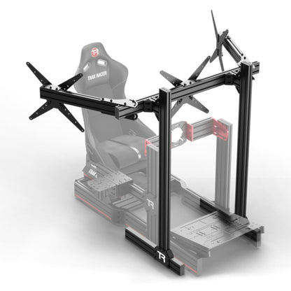 Trak Racer Aluminium Floor Standing Triple Monitor Stand With Vesa Mount Racing Cockpit