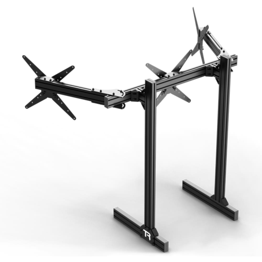 Trak Racer Aluminium Floor Standing Triple Monitor Stand With Vesa Mount Racing Cockpit