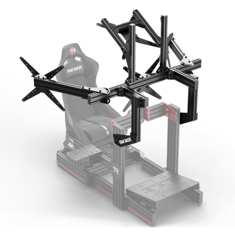 Trak Racer Large Cockpit Mounted Quad Monitor Stand - 1200Mm Racing Equipment