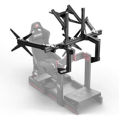 Trak Racer Large Cockpit Mounted Quad Monitor Stand - 1200Mm Racing Equipment