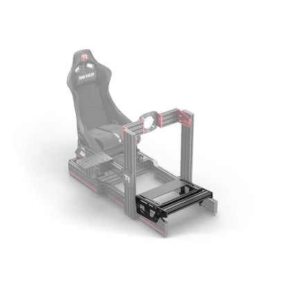 Trak Racer Universal Tr-One Pedal Mounting System Including Profile And Heel Rest Racing Cockpit